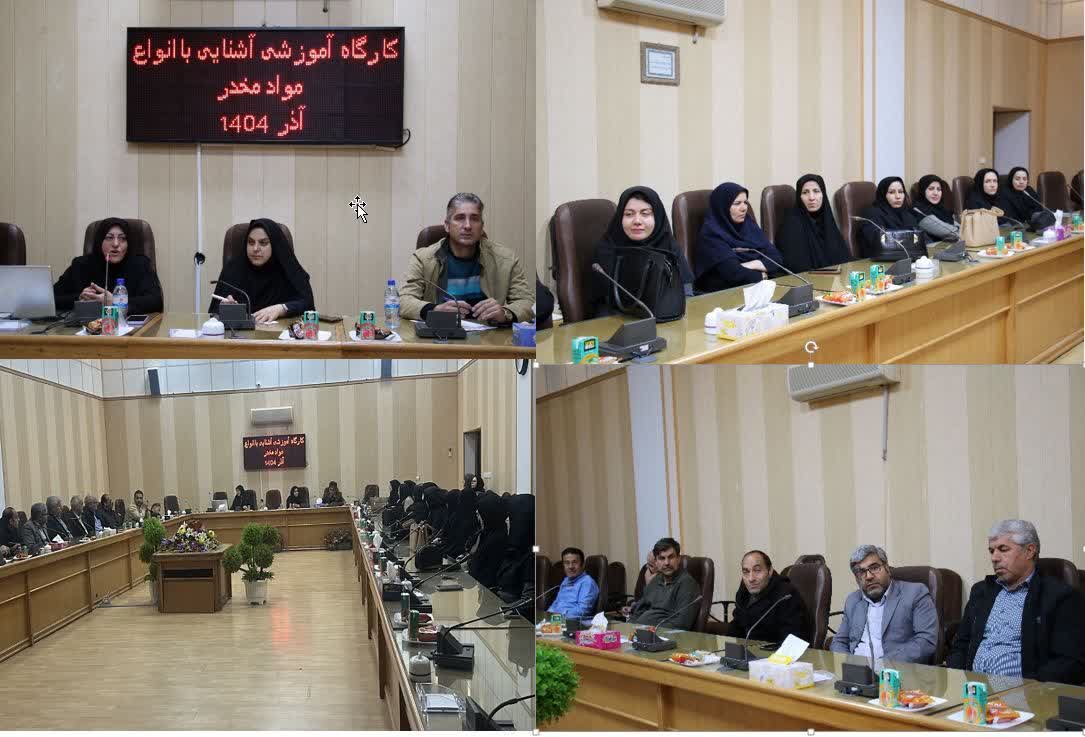 برگـزاري کارگـاه آموزشـي آشنايـي با انـواع مواد مخـدر ويژه سرپرستـان سـراهاي دانشجويـي و کارکنـان معـاونت دانشجـويـي دانشگـاه